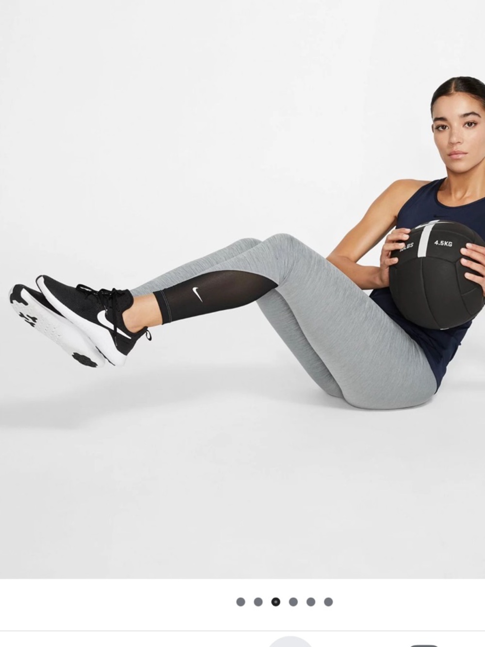 Nike Dri Fit Womens Mid Rise 7/8 Training Tights -size S